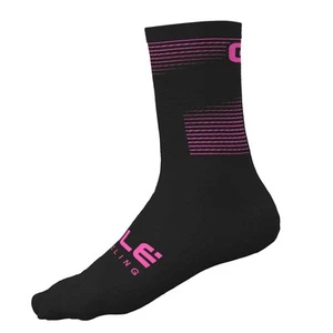 ALE Sprint Q-Skin Cycling Socks 16cm - Black-Pink, Performance Fit, L22231543 - Picture 1 of 1