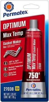 Permatex 27038 Optimum Red High Temperature Gasket Maker 3.35 oz.