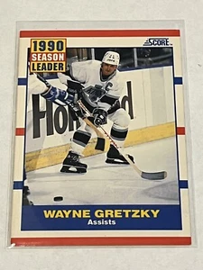 1990 Partitur Hockey Wayne Gretzky #352 Assist Leader Los Angeles Kings - Bild 1 von 2