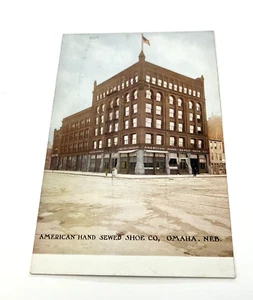 Postal Omaha NE American Hand-Seed Shoe Company Nebraska De colección Sin Publicar - Imagen 1 de 5