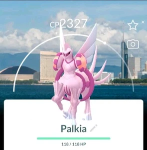 Pokemon Go/Shiny Palkia Origen Forma Con FONDO FUKUOKA JAPÓN - Imagen 1 de 1