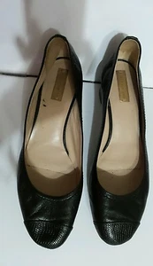 Reed krakoff Round Toe Soft Leather Pumps Snakeskin print Trim 10 US 40 IT - Picture 1 of 7