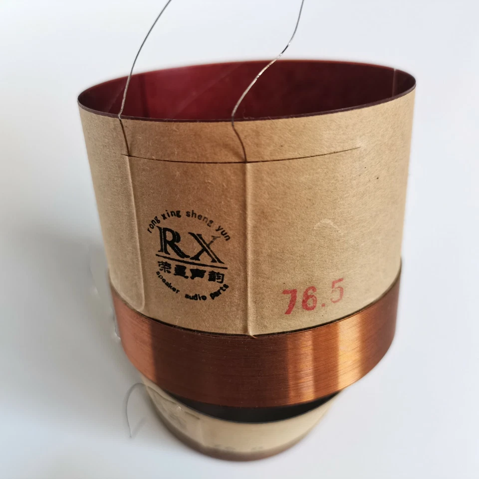 1 pieza ID: 76,5 mm KSV 2F 8 ohmios bobina de voz woofer altavoz bajo altavoz Foto 1 de 1