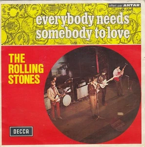 THE ROLLING STONES EVERYBDY NEEDS SOMEBODY TO LOVE 1971 RECORD FRANCE 7" PS - Bild 1 von 4