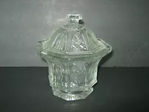 Avon Glass Ltd Ed Octagon Candy Dish Lid Signed Trinket Bowl Dish Jewelry1982 - Picture 1 of 6