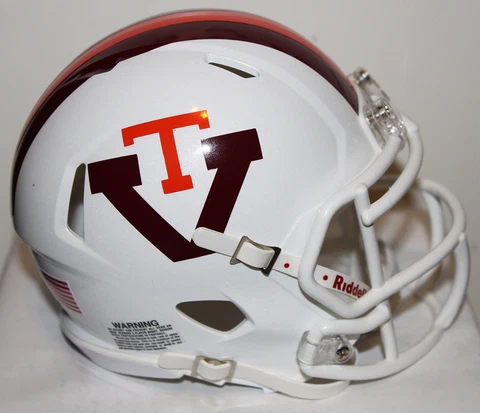 2011 Virginia Tech Hokies Throwback Custom Riddell Mini Helmet Cover