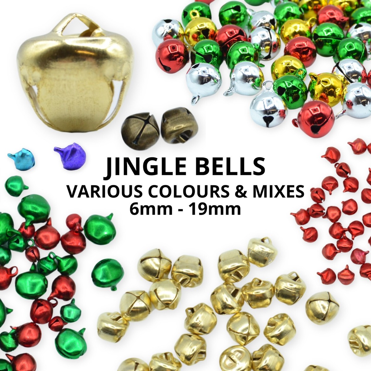 Mini Craft Bells DS. DISTINCTIVE STYLE 20Pcs Bronze Jingle Bells ...