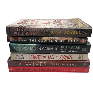 Lot 6 Mystery Books Lisa Jewell Tarryn Fisher The Wives Ruth Ware B. A. Paris - Picture 1 of 10
