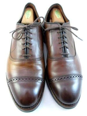 Oxford Allen Edmonds "FIFTH AVENUE" Puntera y Puntera 9.5 EEE Chili Oscuro DAINITE (401N) Foto 1 de 4