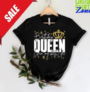Birthday Queen Shirt,Birthday Queen,Birthday Tshirt,Birthday Gifts,Birthday W... - Picture 1 of 14