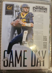 Jared Goff RC 2016 Contenders Draft Picks Game Day Rookie Card # 2 L A Rams QB