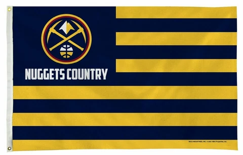 Denver Nuggets Flag Banner 3x5 Country Design Premium Outdoor House Basketball Cover