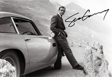 Sean Connery James Bond 007 DB5 A4 Poster repro autograph with choice of frame