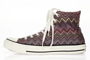 CONVERSE MISSONI Unisex Multicolor Lona Zapatillas Altas Talla W - L 9 / R 8.5 - Imagen 1 de 6