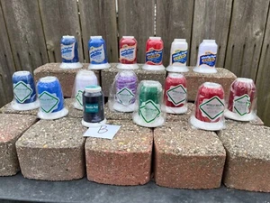NIP 14p Wooly Nylon Lot serger thread 1000m multi colors + extra #B - Picture 1 of 7