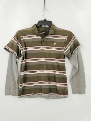 Camisa Polo Juvenil Wrangler Jeans Company Niños Talla XL (16/18) Oliva Manga Larga  Foto 1 de 4