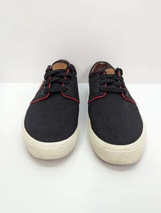 Polo Ralph Lauren Black Faxon Low Brushed Cotton Suede Upper Men Size 9D - Picture 1 of 12