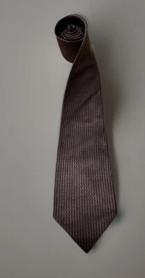 Corbata geométrica para hombre Brioni 100 % seda púrpura Foto 1 de 4