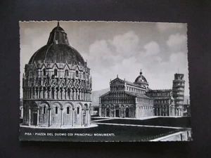VINTAGE PLAZA DEL DUOMO PISA ITALIEN POSTKARTE ~ UNBENUTZT - Bild 1 von 2