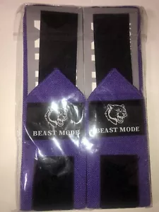 TECEUM Weightlifting 18" Wrist Wraps with Thumb Loop Beast Mode Heavy Duty Brace - Picture 1 of 9