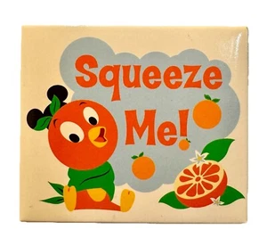 Disney World Parks Epcot Orange Bird SQUEEZE ME Fridge Magnet Disneyland RARE - Picture 1 of 7