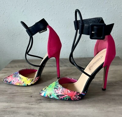 Zapatos de salón florales Shoedazzle Donatella talla 6,5 usados en excelente estado con caja Foto 1 de 4