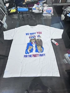Quicksilver Uncle Sam Party T Shirt Men’s Xl Patriotic 4th Of July New With Tags - Picture 1 of 13