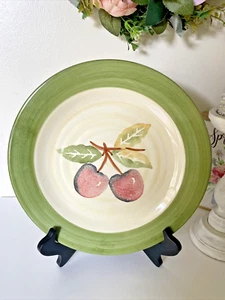 Culinary Arts Studio Collection 11" Speiseteller Kirschmuster RAR Etikett - Bild 1 von 7