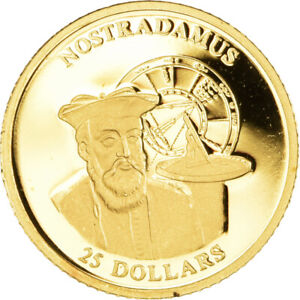 [#1066072] Coin, Liberia, Nostradamus, 25 Dollars, 2000, American Mint, Proof, M