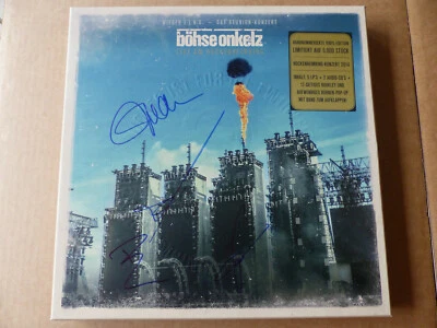 BÖHSE ONKELZ signed Autogramm signiert LIVE AM HOCKENHEIM Vinyl Box Schallplatte - Bild 1 von 4