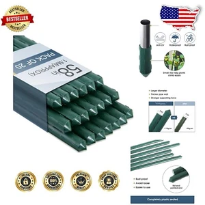 58-Inch Heavy-Duty Garden Stakes for Plant Support - 20 Pack for Climbing Plants - Picture 1 of 9