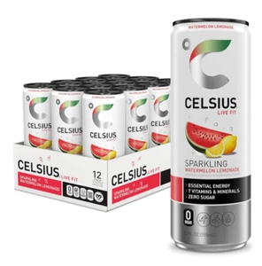 PACK OF 12 ✨ CELSIUS Spar WATERMELON LEMONADE Energy Drink CANS | Zero Sugar Fun - Picture 1 of 5