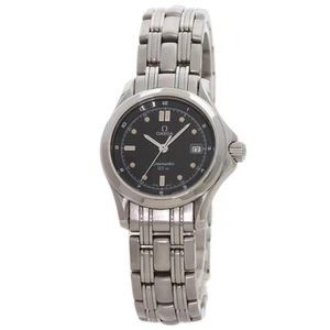 OMEGA Seamaster 120m 2571.50 Quartz Black 40mm Stainless Steel Ladies Wristwatch - Picture 1 of 10