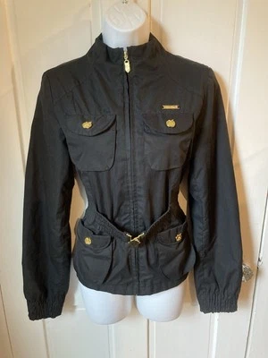 Y2K Apple Bottoms Belted Funky Lined Jacket Size Small - Изображение 1 из 4