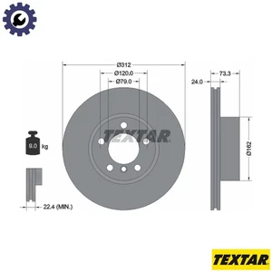 2x BRAKE DISC 92261805 FOR BMW N46 B20 E 2.0L N20B20C/B20D 2.0L N13 B16 A 1.6L - Picture 1 of 9