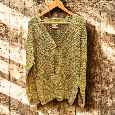STAPLE PIGEON 🏷️ Knit Cardigan Sweater Earthy Tones| XL - Image 1 of 3