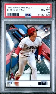2018 Bowmans Best Shohei Ohtani Rookie #1 PSA 10 - Imagen 1 de 2