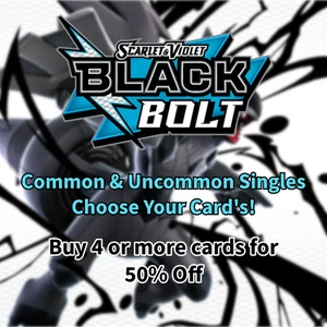 Black Bolt - Scarlet & Violet - Common & Uncommon Cards - Singles - Pokemon - Picture 1 of 71