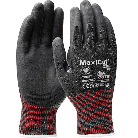 Guantes de punto Atg 44-6745F/Xs, nivel de corte A6, sumergido, nitrilo, lisos, Xs 12 Foto 1 de 1