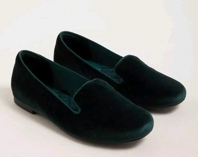 Mocasín Torrid Talla 7WW Terciopelo Esmeralda Nunca Usado Sin Caja Con Etiquetas Foto 1 de 4