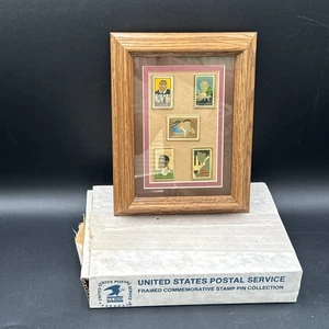 Prendedor de solapa de 5 estampillas USPS negro herencia Martin Luther King Harriet Tubman raro - Imagen 1 de 9