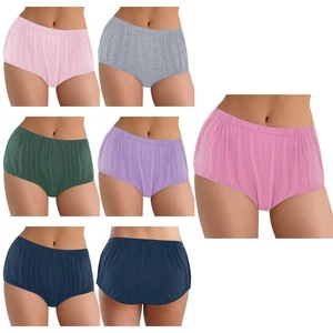 Women Briefs Adult Shorts Open Thong Soft Underwear Cotton Panties Bedridden - Picture 1 of 82