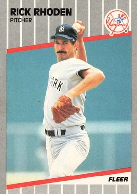 Rick Rhoden #266 1989 Fleer New York Yankees Baseball - Image 1 of 2