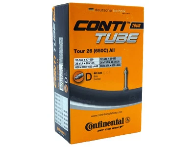 Continental Fahrradschlauch 26 Zoll Blitzventil 37-559/47-571 Tour (26x1.40-26x1