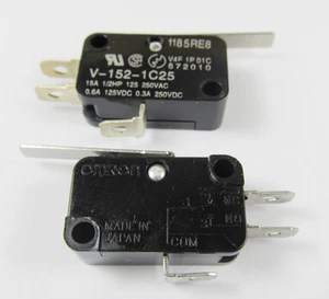 100pcs OMRON Miniature Basic Micro Switch V-152-1C25 SPDT Thermosetting Case - Picture 1 of 2