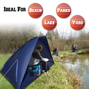 2-3 Portable Beach Fishing Tent Shelter UV Sunshade Canopy Camping PicnicOutdoor - Picture 1 of 8