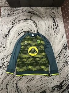Norwich City FC Match Worn Milot Rashica #17 Football Training Jumper Medium - Picture 1 of 15