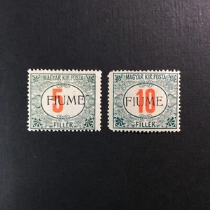 Estampillas Broadview Fiume #J6c y J8c.  MOGH.  Fino. - Imagen 1 de 2