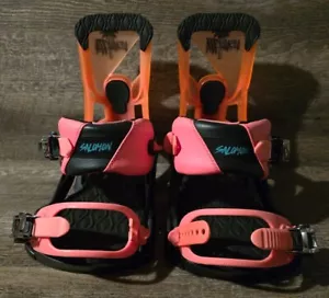 Solomon Vendetta Pink/Black Snowboard Bindings SEE DESCRIPTIION! Free Shipping! - Picture 1 of 11