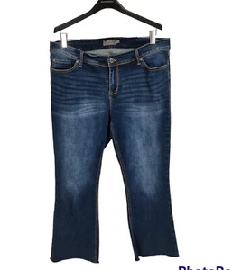 TORRID Women Plus Size 18T Luxe Slim Boot Fell The Fit Blue Denim Jean A0P - Picture 1 of 7